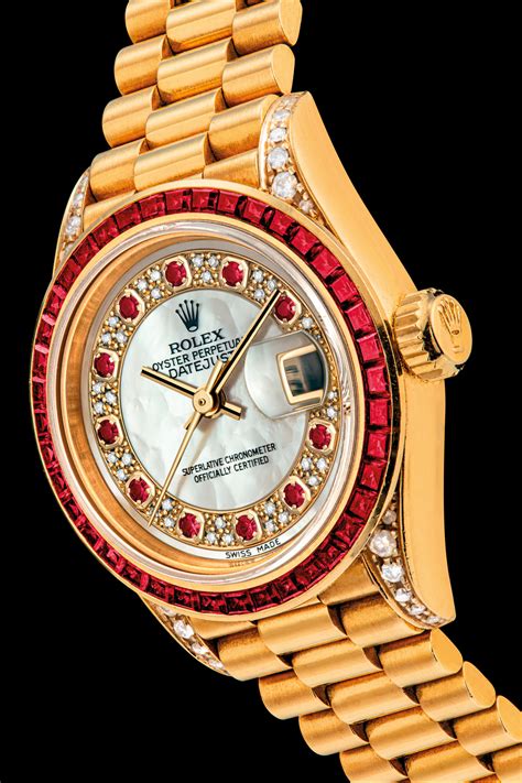 rolex with rubies and diamonds